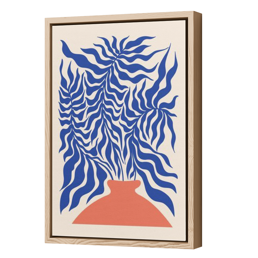 Thumbnail for Canvas - Wood Grain Floating Frame