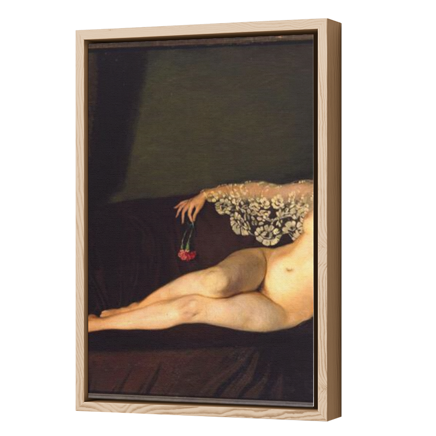 Thumbnail for Canvas - Wood Grain Floating Frame