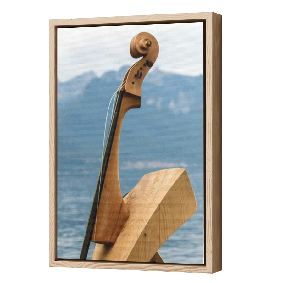 Thumbnail for Canvas - Wood Grain Floating Frame