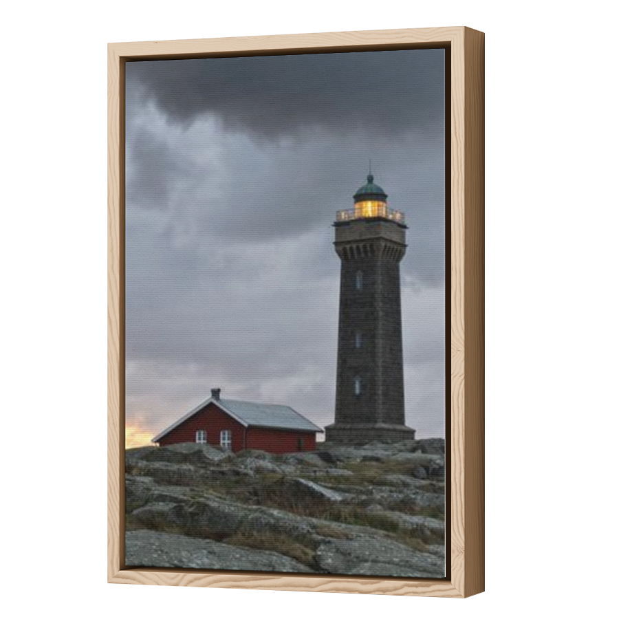 Thumbnail for Canvas - Wood Grain Floating Frame
