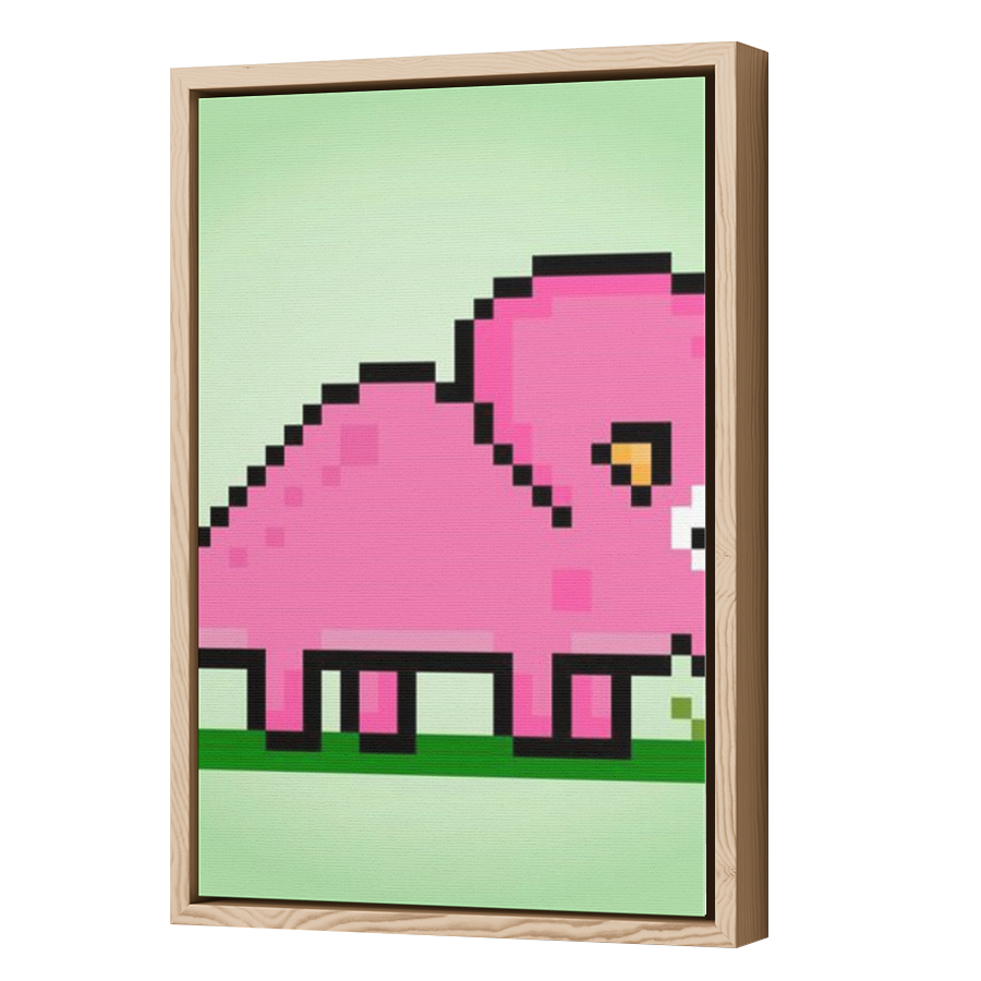 Thumbnail for Canvas - Wood Grain Floating Frame