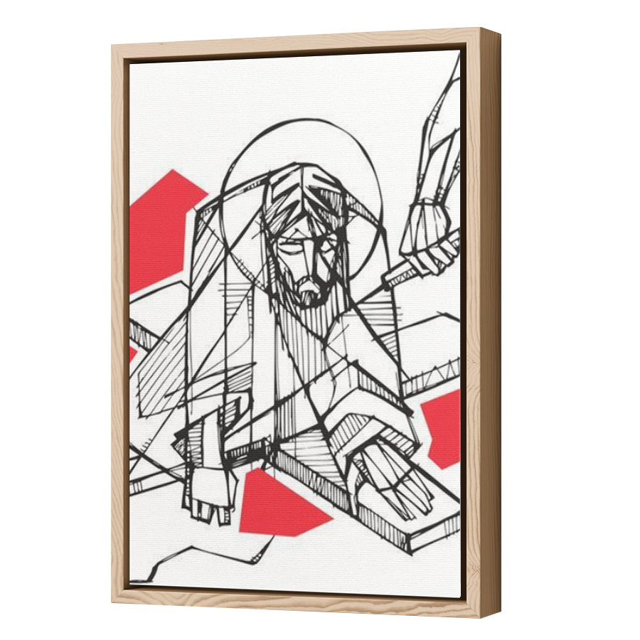 Thumbnail for Canvas - Wood Grain Floating Frame