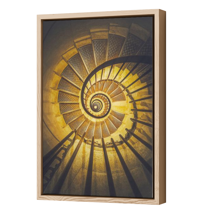 Thumbnail for Canvas - Wood Grain Floating Frame