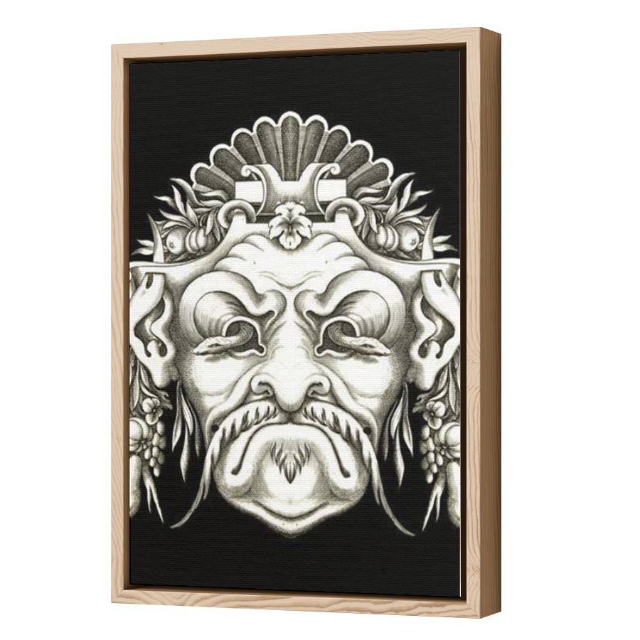 Thumbnail for Canvas - Wood Grain Floating Frame