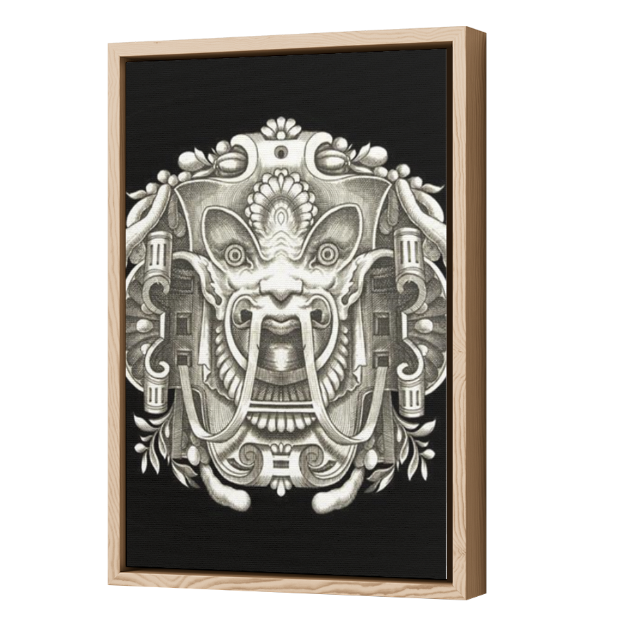 Thumbnail for Canvas - Wood Grain Floating Frame