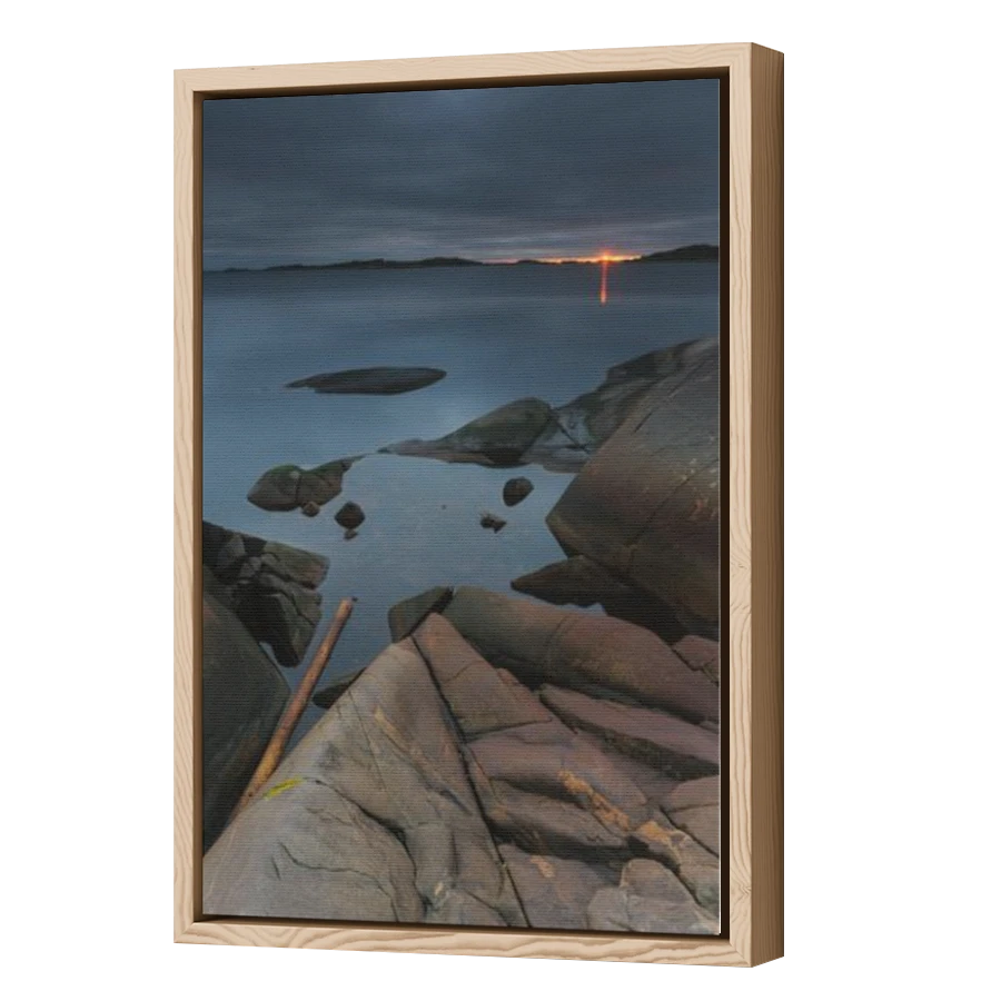Thumbnail for Canvas - Wood Grain Floating Frame
