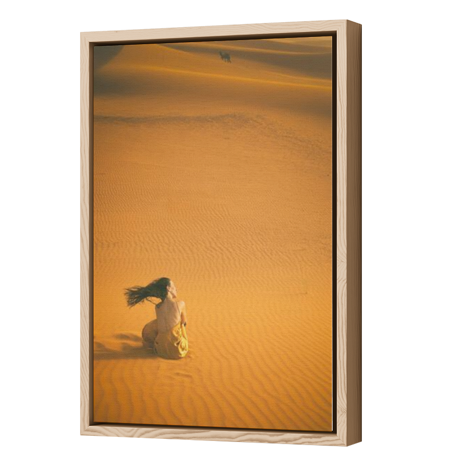 Thumbnail for Canvas - Wood Grain Floating Frame