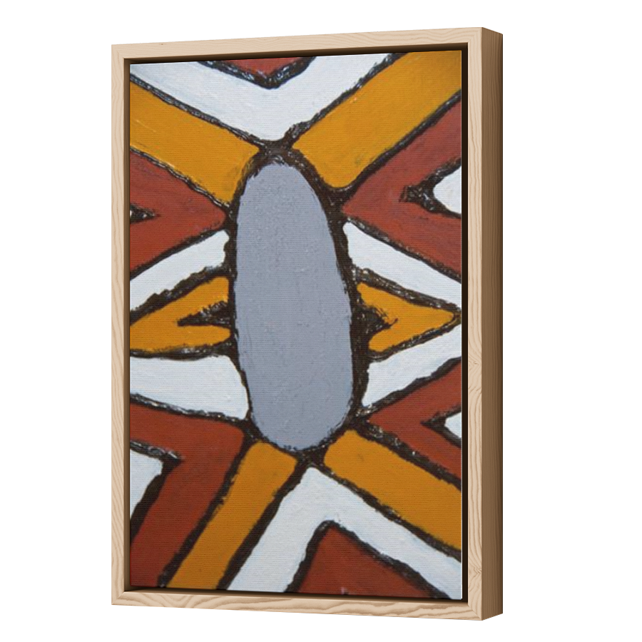 Thumbnail for Canvas - Wood Grain Floating Frame
