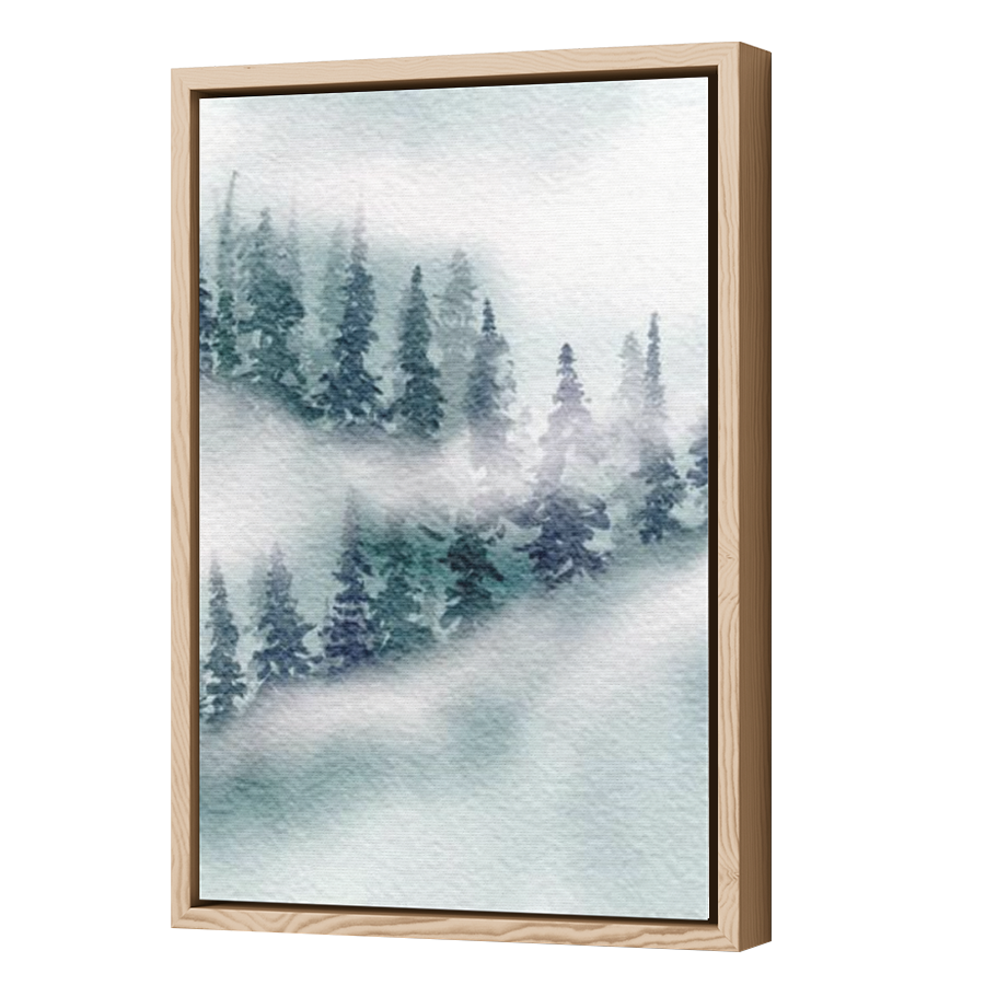 Thumbnail for Canvas - Wood Grain Floating Frame