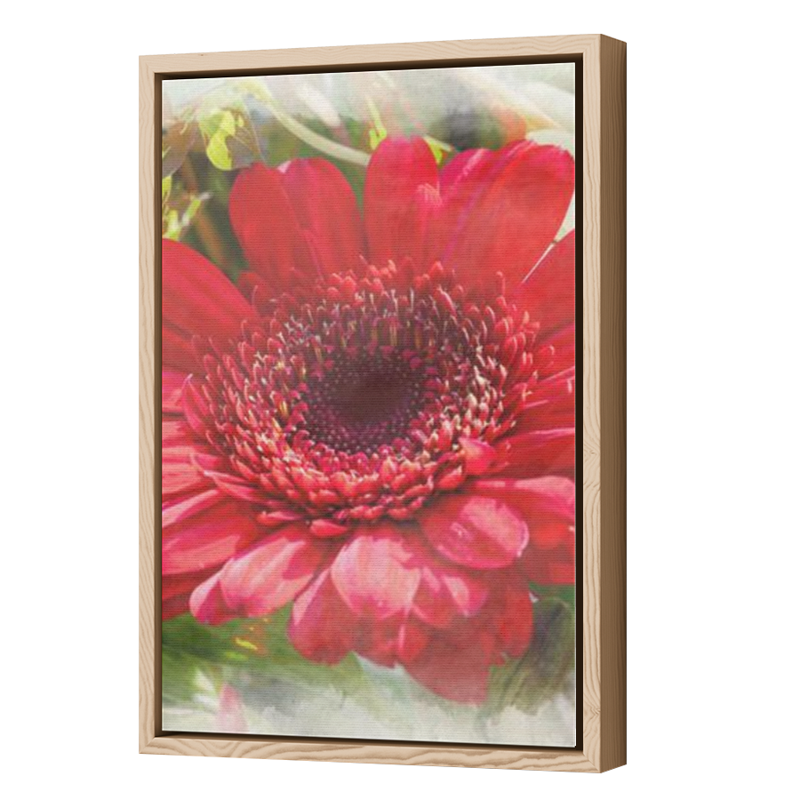 Thumbnail for Canvas - Wood Grain Floating Frame