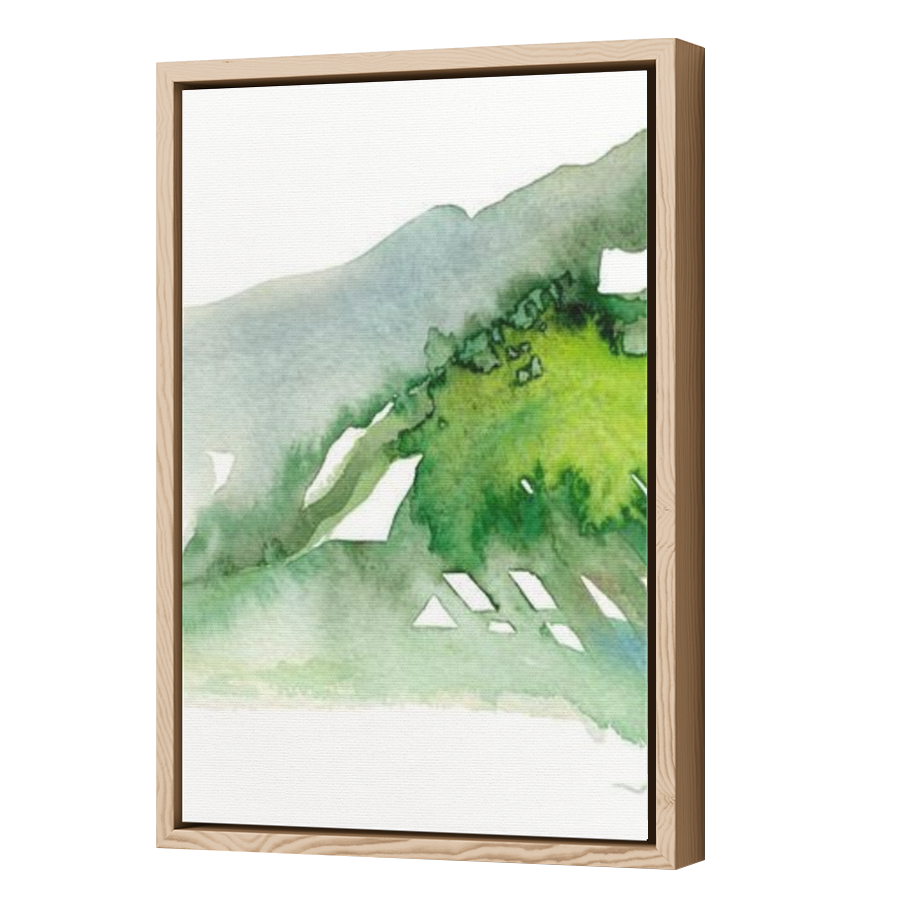 Thumbnail for Canvas - Wood Grain Floating Frame