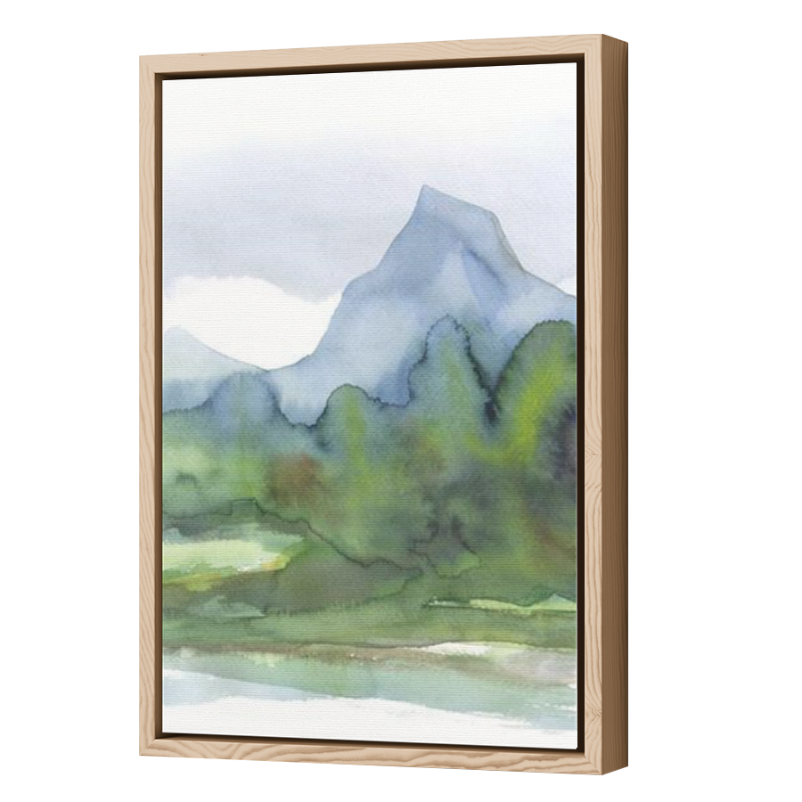 Thumbnail for Canvas - Wood Grain Floating Frame