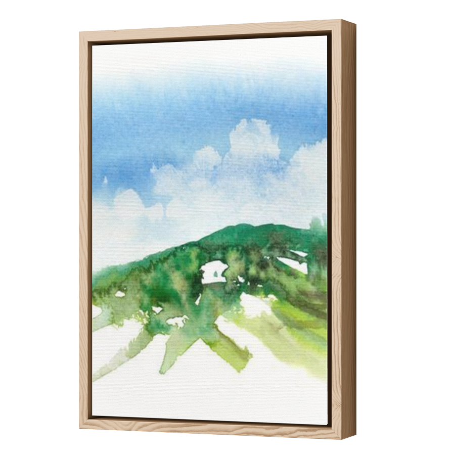 Thumbnail for Canvas - Wood Grain Floating Frame