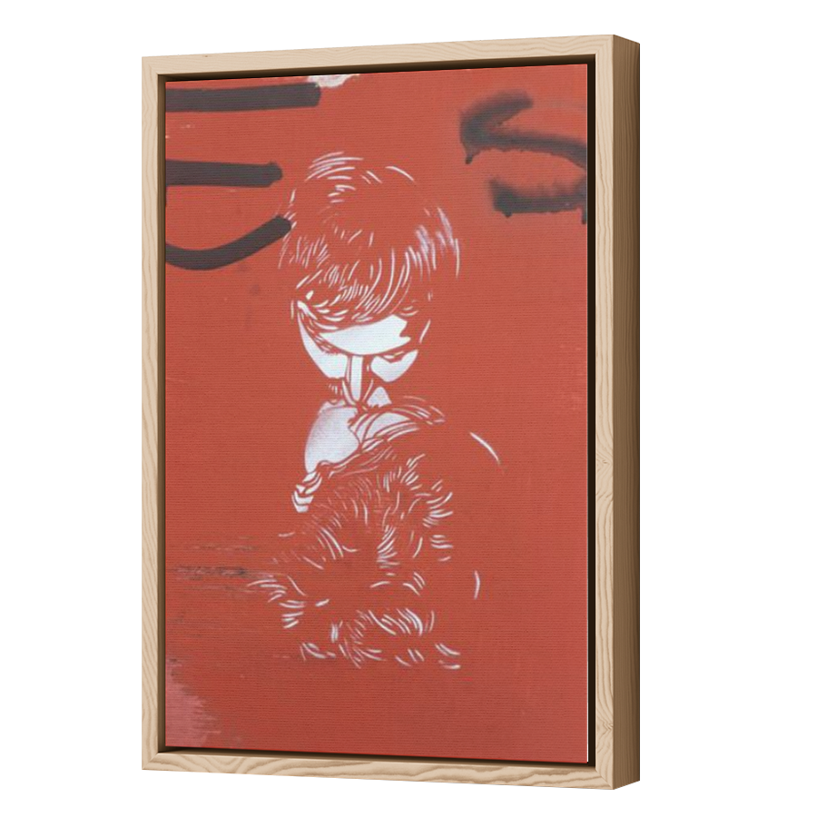 Thumbnail for Canvas - Wood Grain Floating Frame