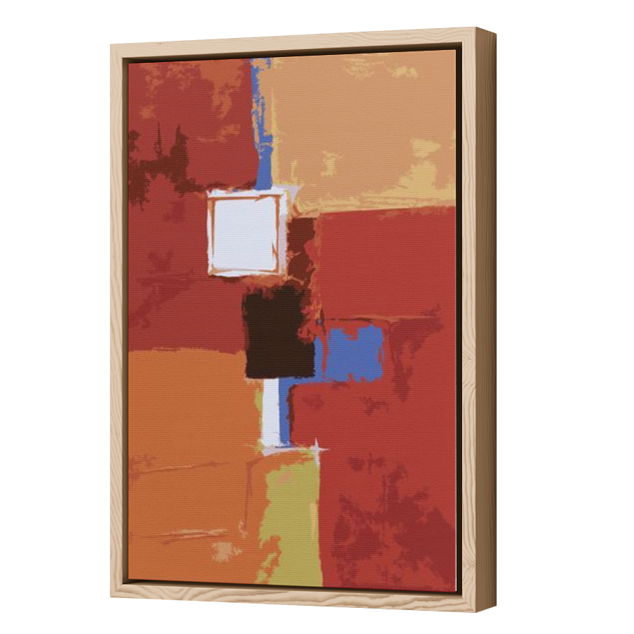 Thumbnail for Canvas - Wood Grain Floating Frame