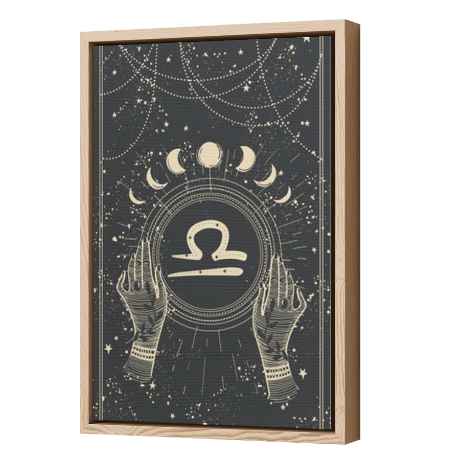 Thumbnail for Canvas - Wood Grain Floating Frame