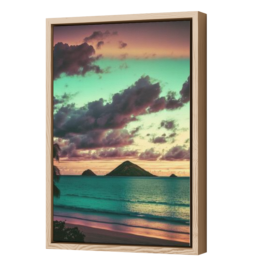 Thumbnail for Canvas - Wood Grain Floating Frame