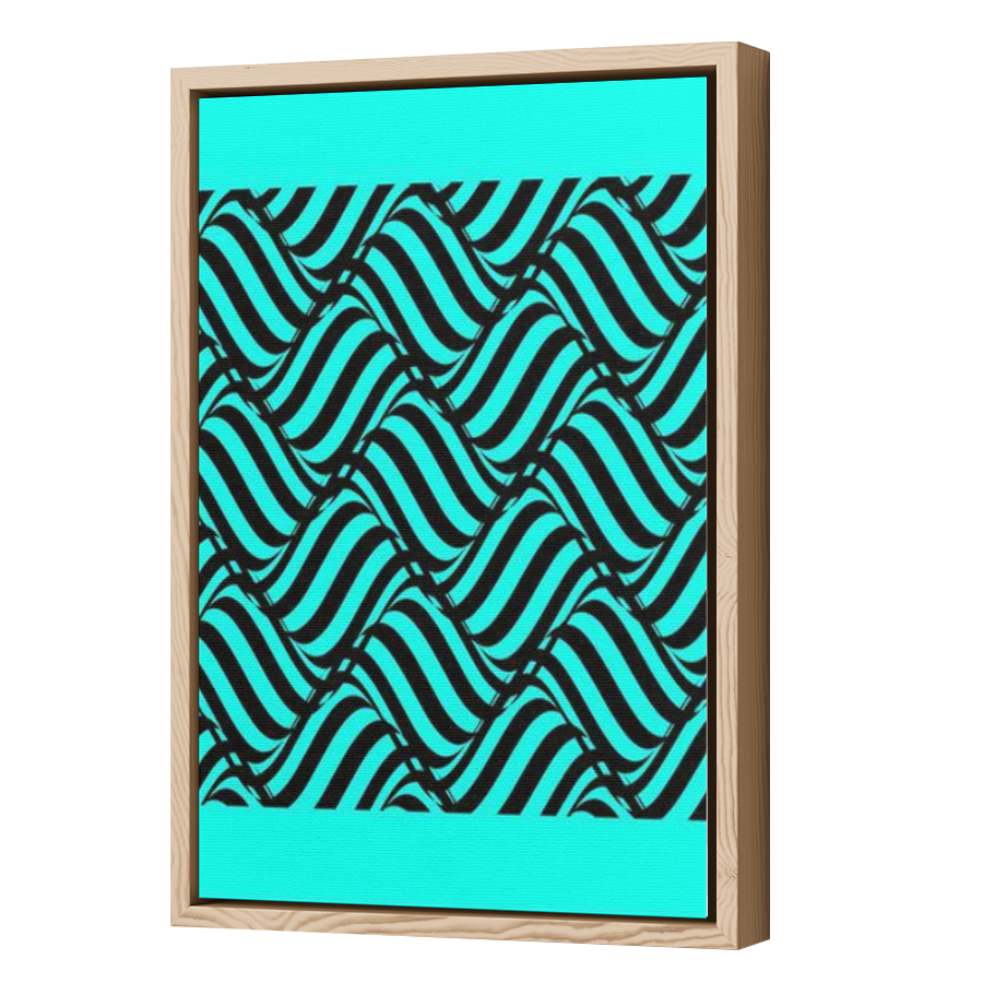 Thumbnail for Canvas - Wood Grain Floating Frame