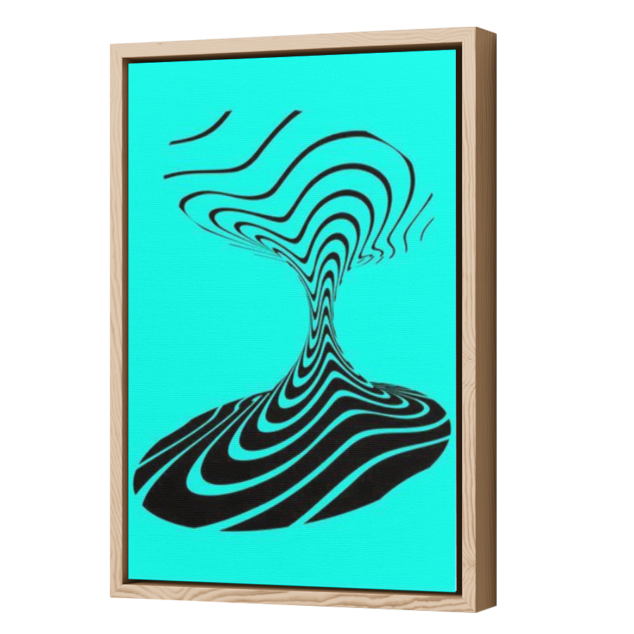 Thumbnail for Canvas - Wood Grain Floating Frame