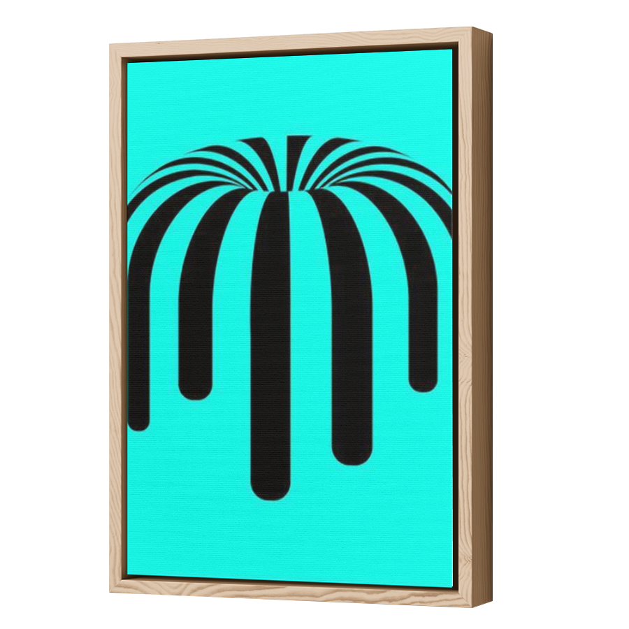 Thumbnail for Canvas - Wood Grain Floating Frame