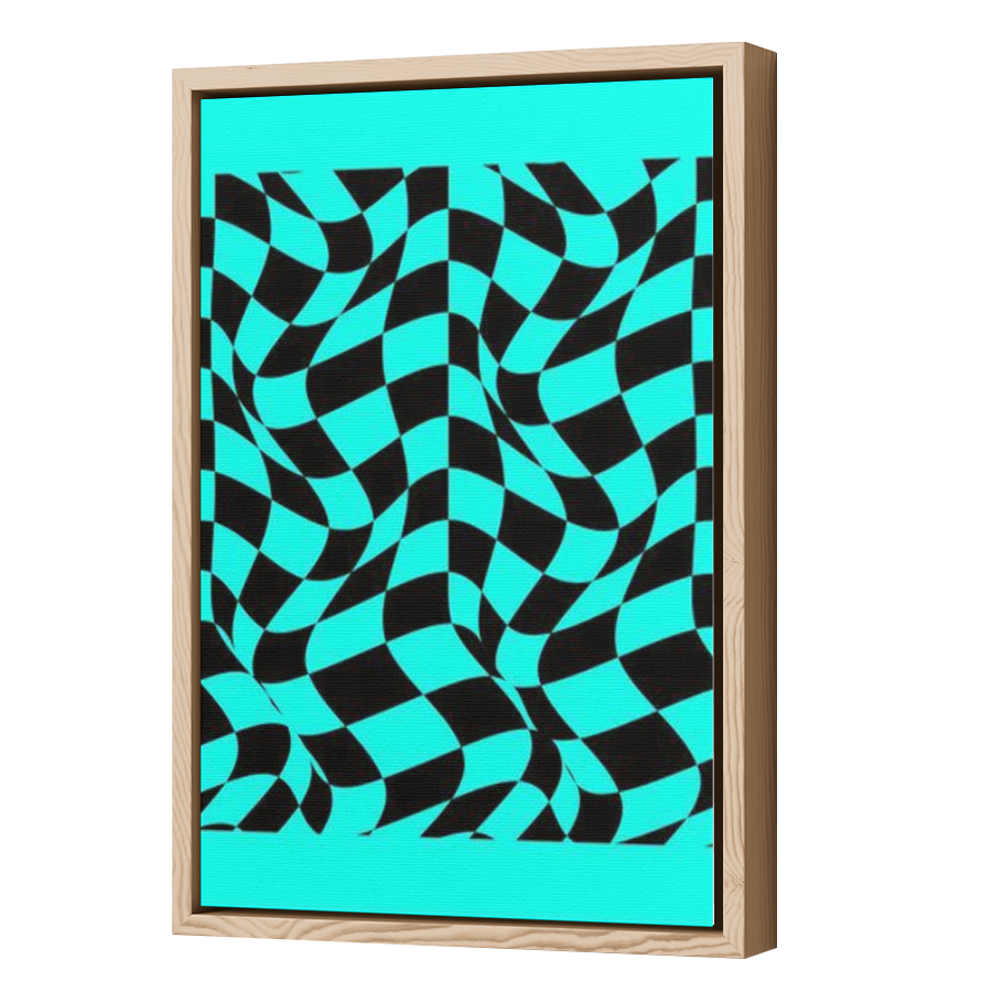 Thumbnail for Canvas - Wood Grain Floating Frame