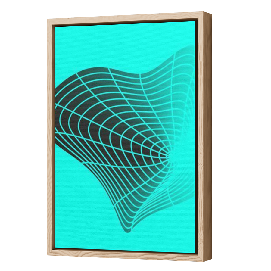 Thumbnail for Canvas - Wood Grain Floating Frame
