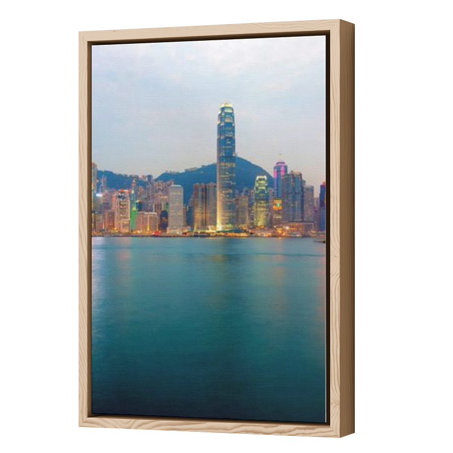 Thumbnail for Canvas - Wood Grain Floating Frame