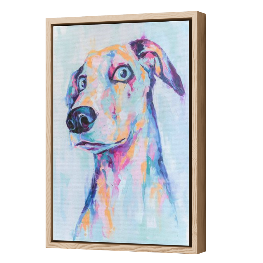 Thumbnail for Canvas - Wood Grain Floating Frame