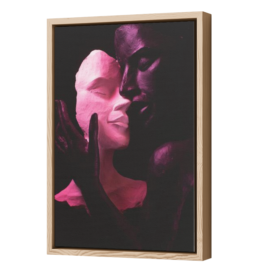 Thumbnail for Canvas - Wood Grain Floating Frame