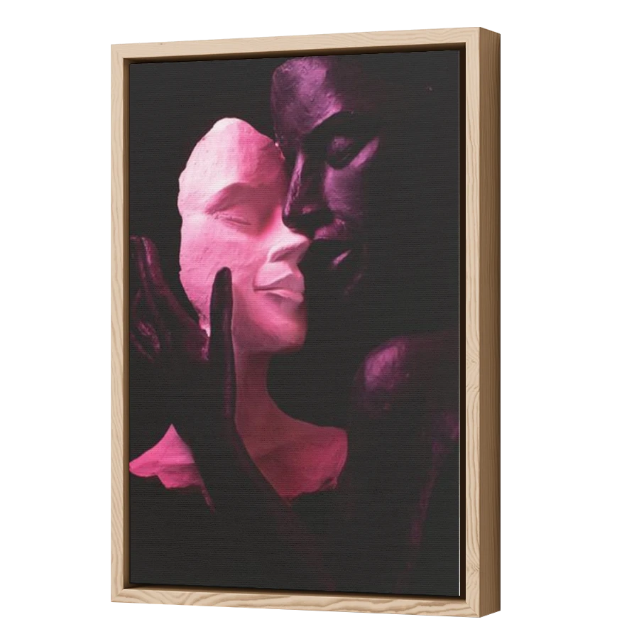 Thumbnail for Canvas - Wood Grain Floating Frame