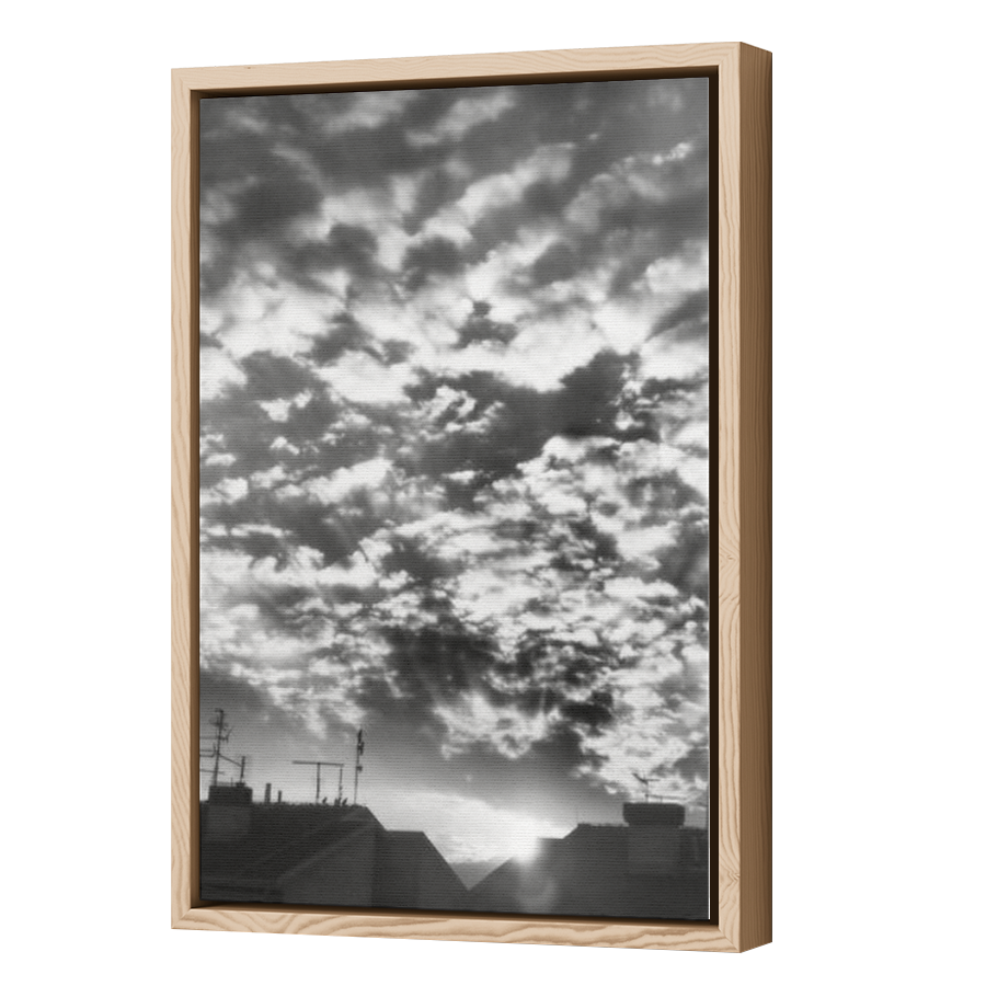 Thumbnail for Canvas - Wood Grain Floating Frame
