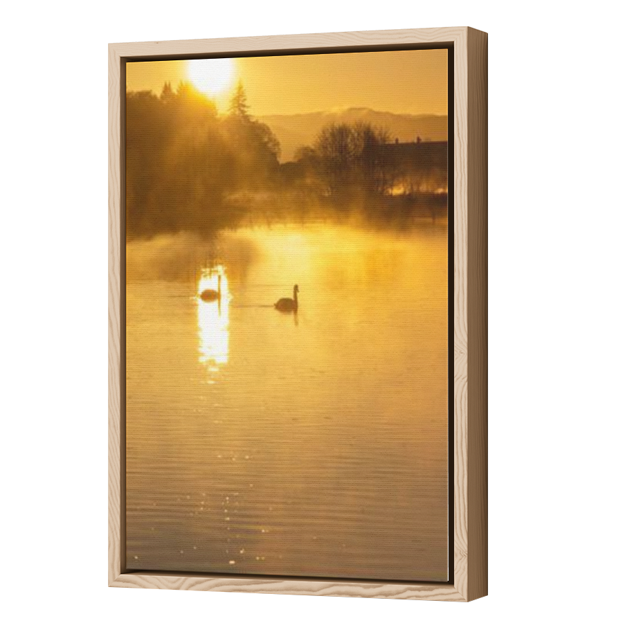 Thumbnail for Canvas - Wood Grain Floating Frame