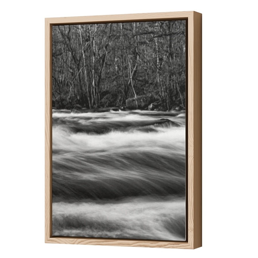 Thumbnail for Canvas - Wood Grain Floating Frame