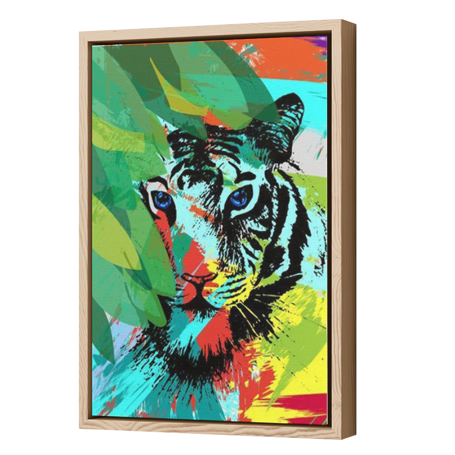 Thumbnail for Canvas - Wood Grain Floating Frame