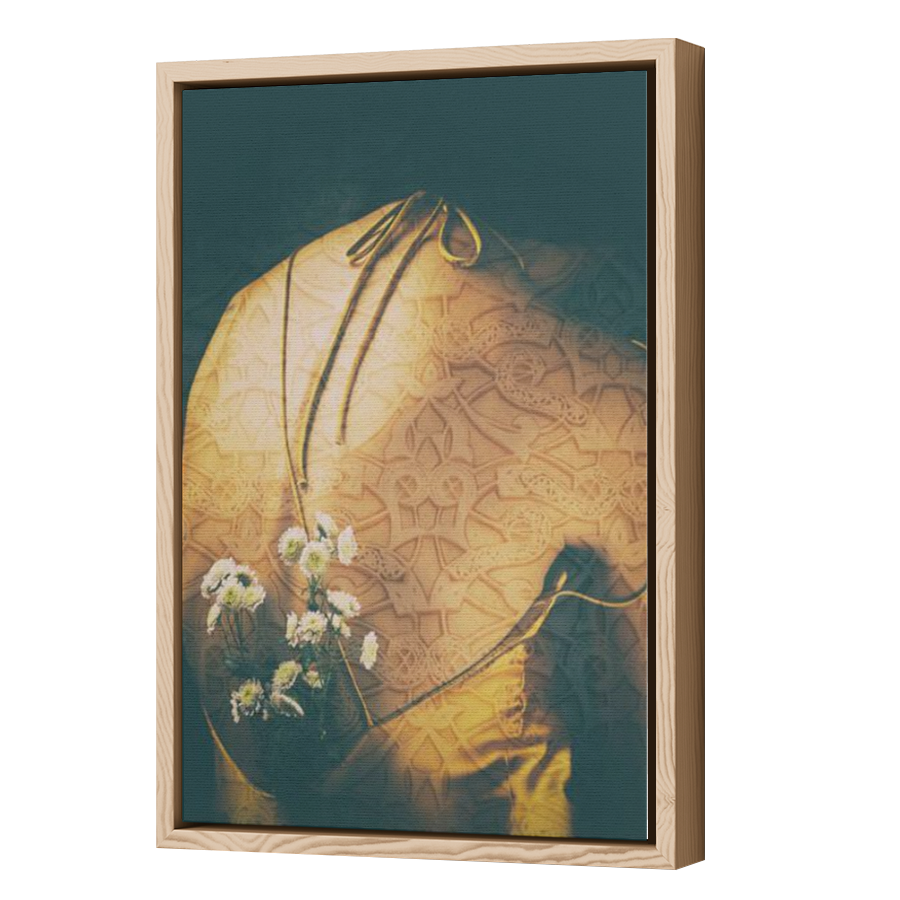 Thumbnail for Canvas - Wood Grain Floating Frame