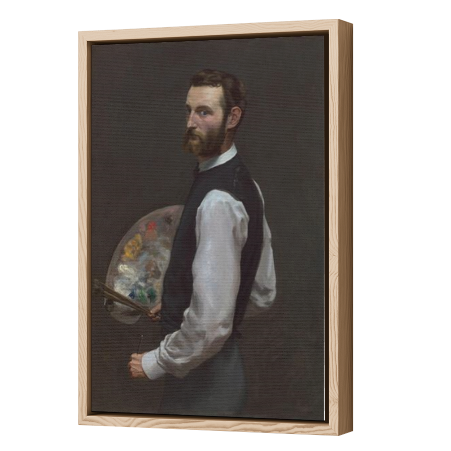Thumbnail for Canvas - Wood Grain Floating Frame