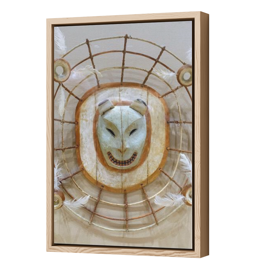 Thumbnail for Canvas - Wood Grain Floating Frame