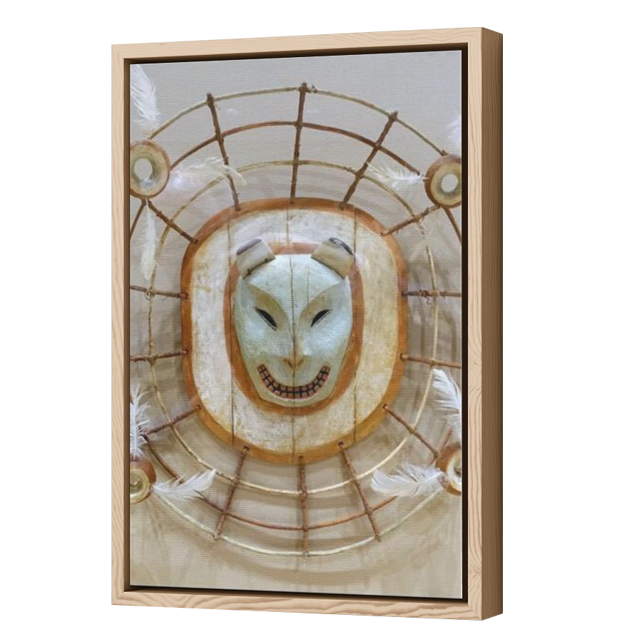 Thumbnail for Canvas - Wood Grain Floating Frame