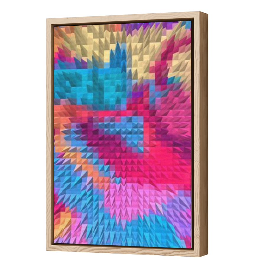 Thumbnail for Canvas - Wood Grain Floating Frame