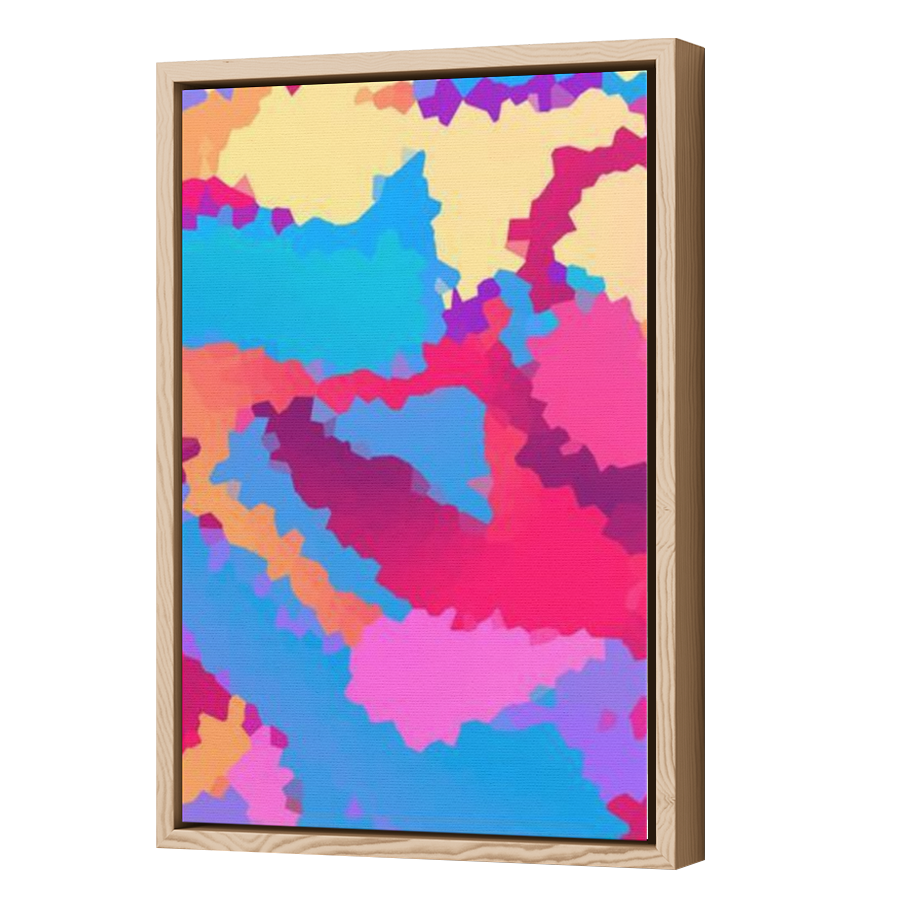 Thumbnail for Canvas - Wood Grain Floating Frame