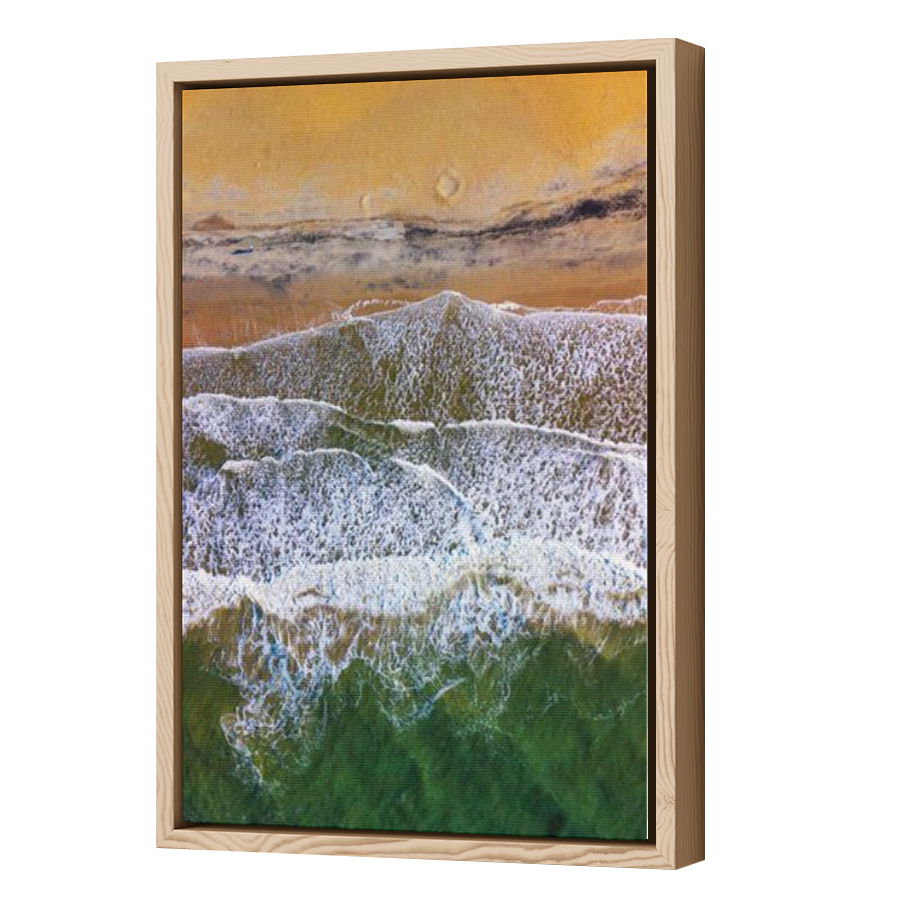 Thumbnail for Canvas - Wood Grain Floating Frame