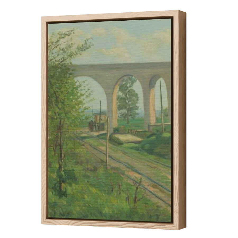 Thumbnail for Canvas - Wood Grain Floating Frame