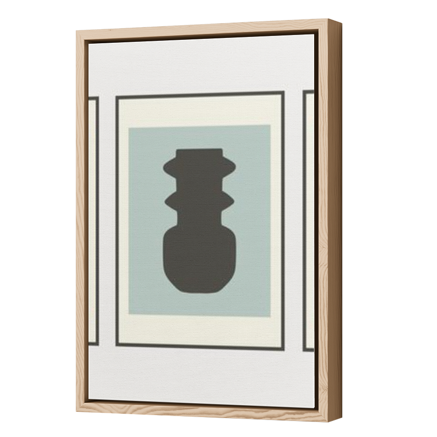 Thumbnail for Canvas - Wood Grain Floating Frame