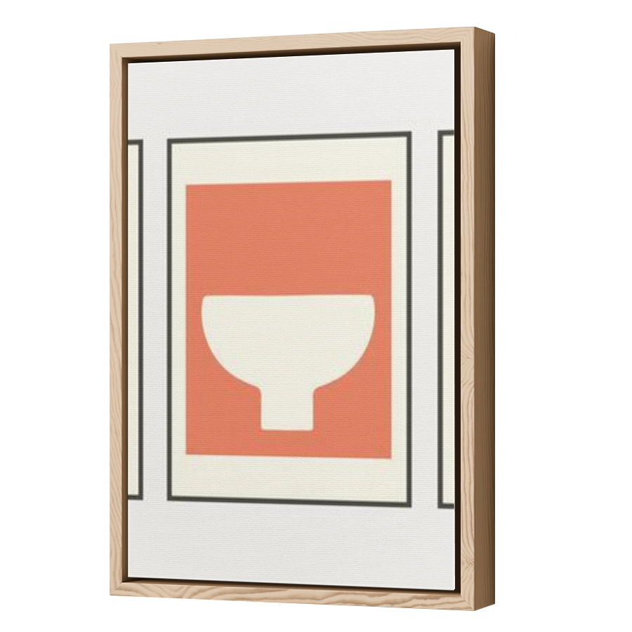 Thumbnail for Canvas - Wood Grain Floating Frame