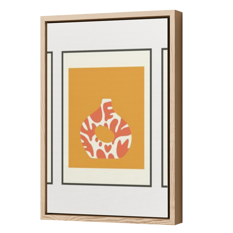 Thumbnail for Canvas - Wood Grain Floating Frame