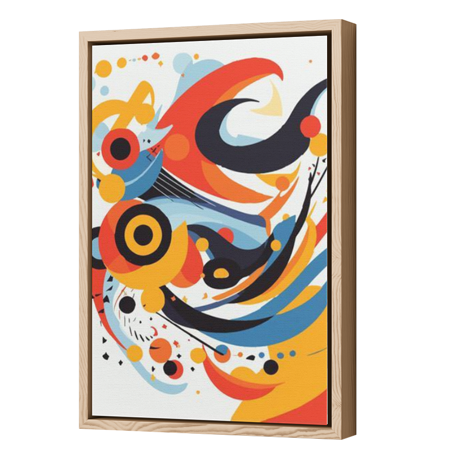 Thumbnail for Canvas - Wood Grain Floating Frame