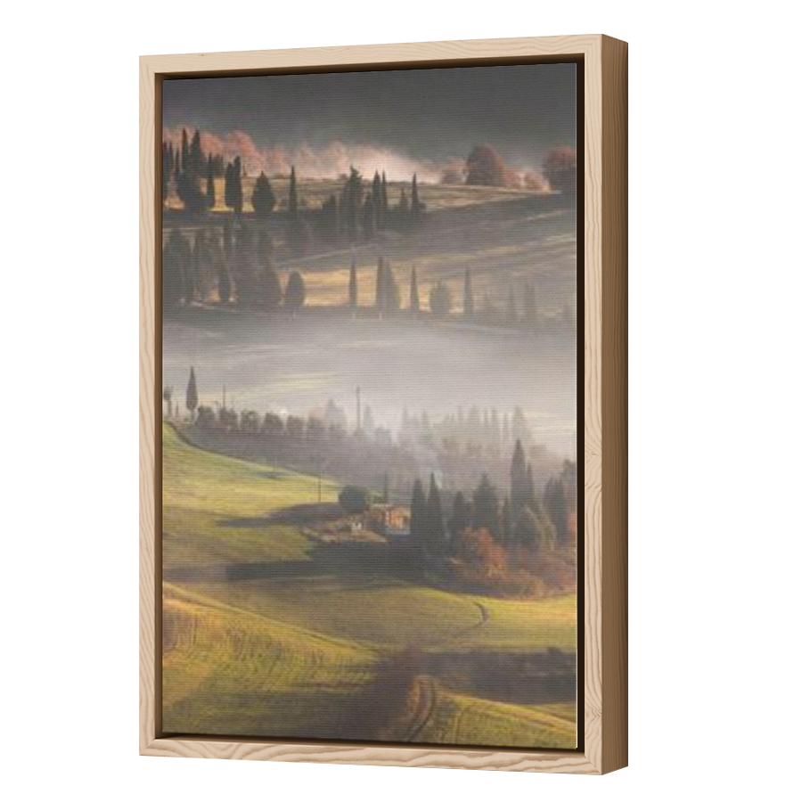 Thumbnail for Canvas - Wood Grain Floating Frame