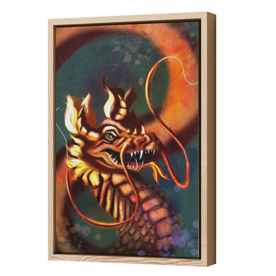 Thumbnail for Canvas - Wood Grain Floating Frame