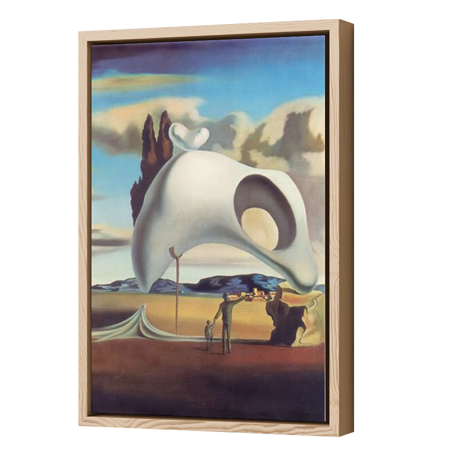 Thumbnail for Canvas - Wood Grain Floating Frame