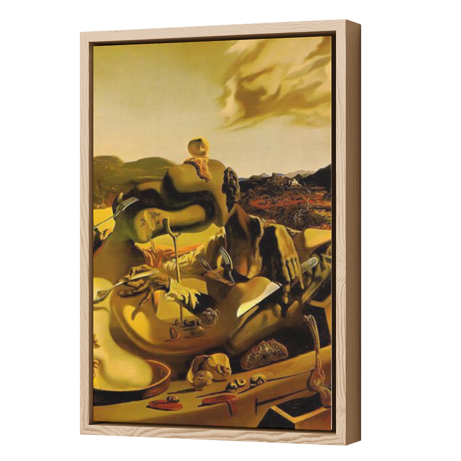Thumbnail for Canvas - Wood Grain Floating Frame